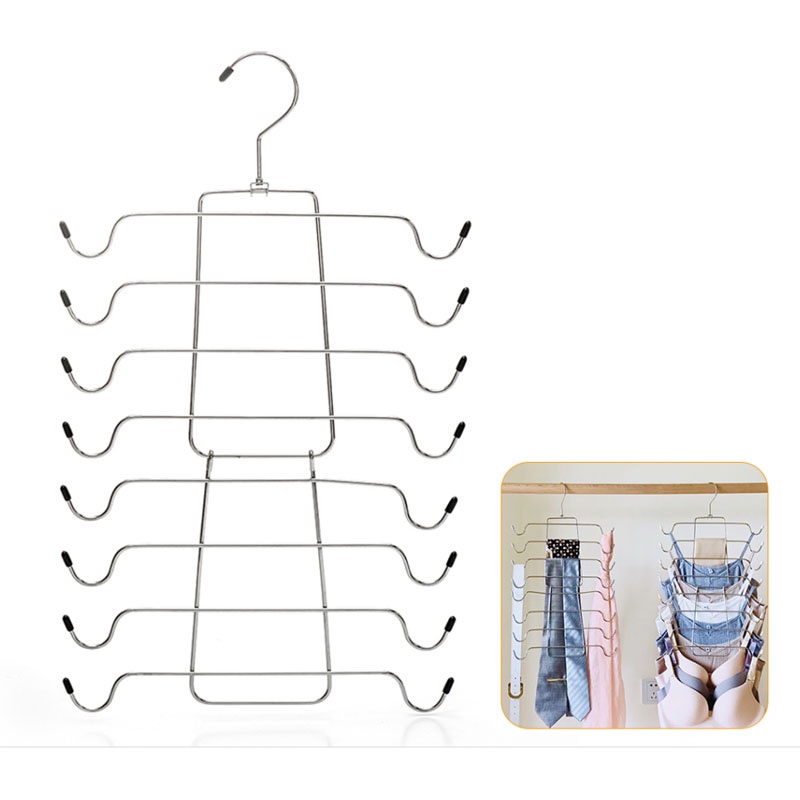 MultiLayer Clothes Hanger Underwear Hanger Folding Multi Function