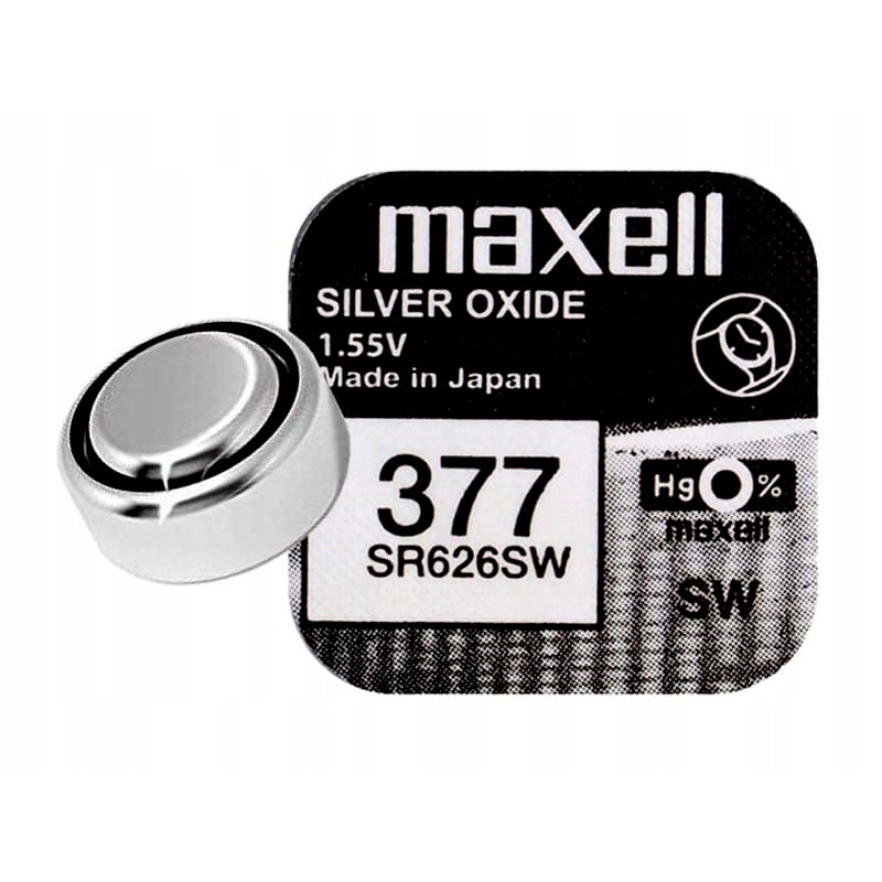 BATERIA SREBROWA - MAXELL SR626SW, 377, SR626, AG4 | Shopee Polska