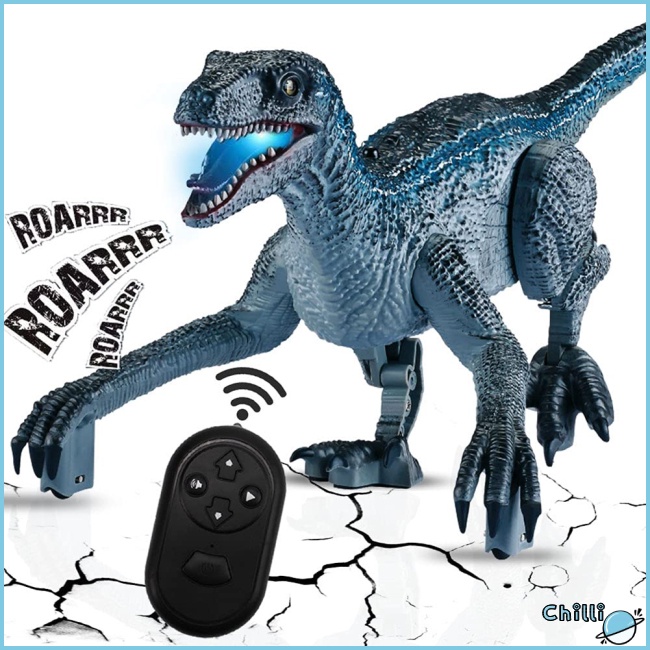 2pcs Dinosaur Toy Walking Robot Light Sound Electronic RC Toy for Gifts 
