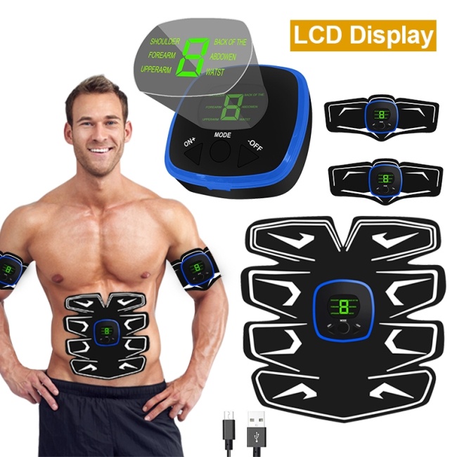 [MF] (ATION) Electric Muscle Stimulator Pad USB Charge Abs Trainer