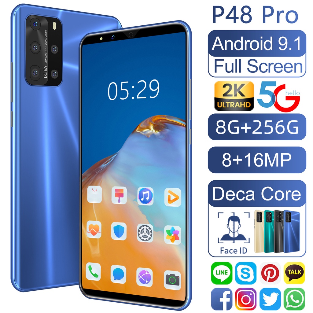 Telefon P48 Pro Gorąca Sprzedaż Oryginalny Telefon Komórkowy 2021 ...