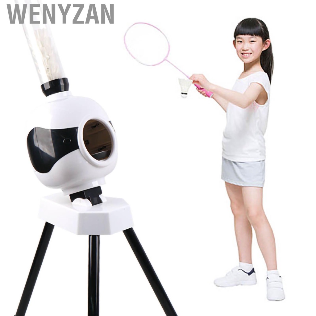 Wenyzan Automatic Badminton Pitching Machine Portable Adjustable