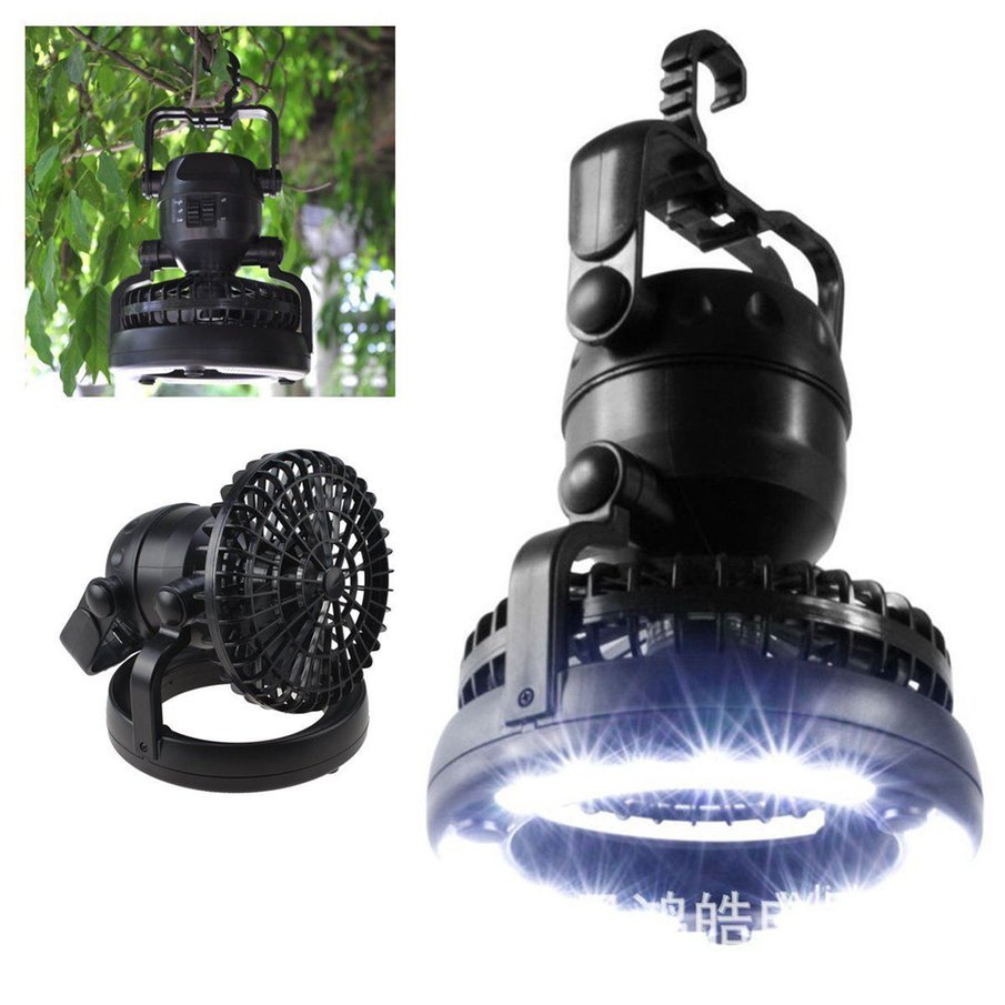 Camping Light Fan 2in1 Portable Hanging Camping Fan With LED Camping