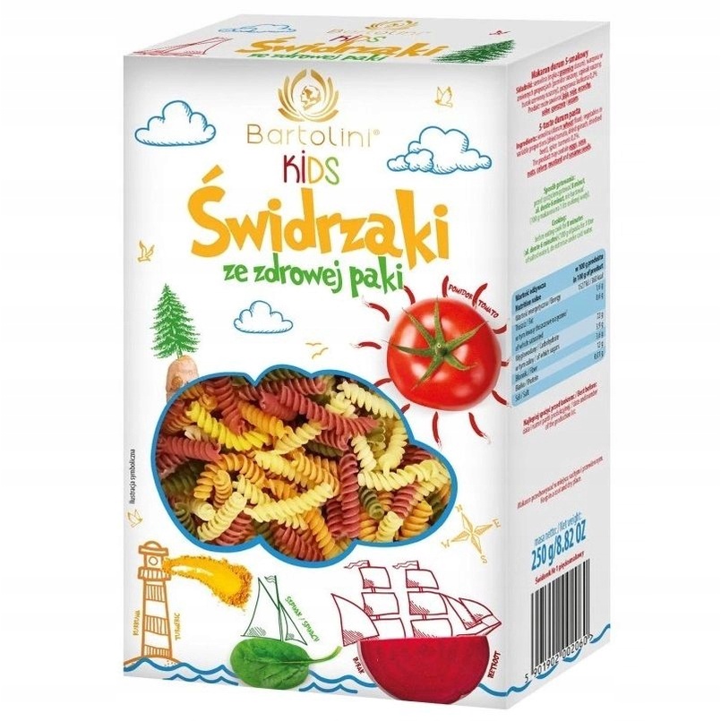 MAKARON DLA DZIECI ŚWIDRZAKI Z WARZYWAMI 250G | Shopee Polska