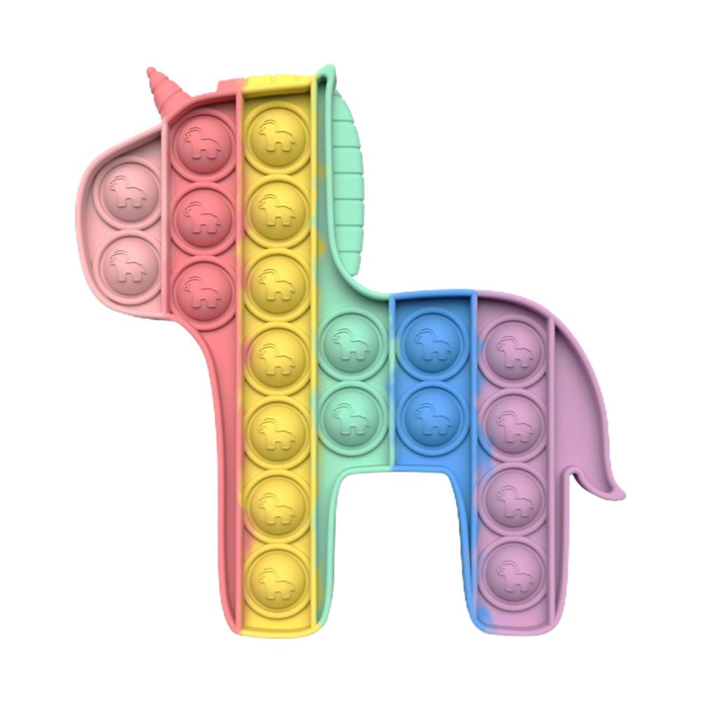 Pop It Rainbow Colors Push Bubble Sensoryczny Zabawka Silikonowa ...