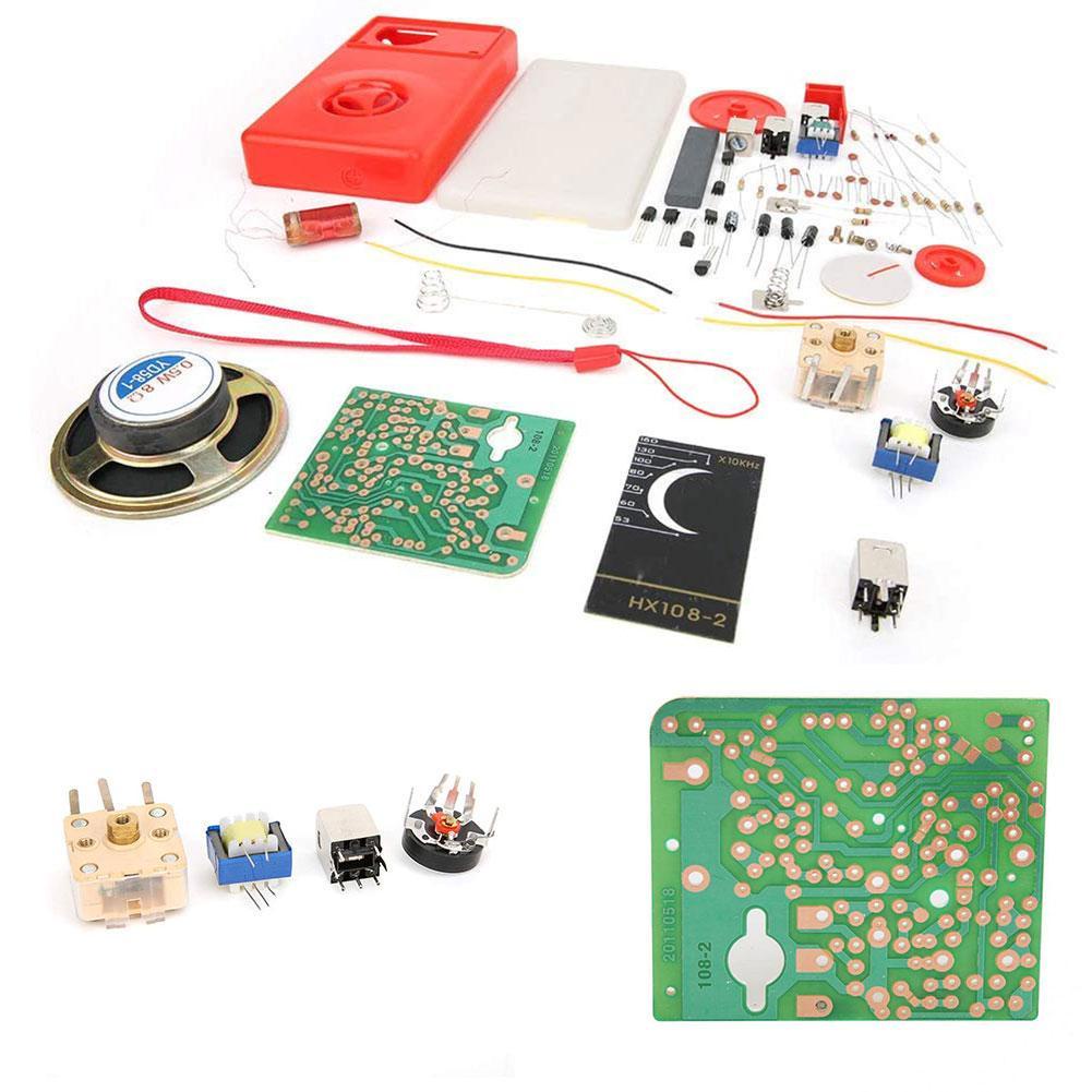 1 Set 7 Tube AM Radio Electronic HX108-2 DIY Kit Electronic Learning Kit
