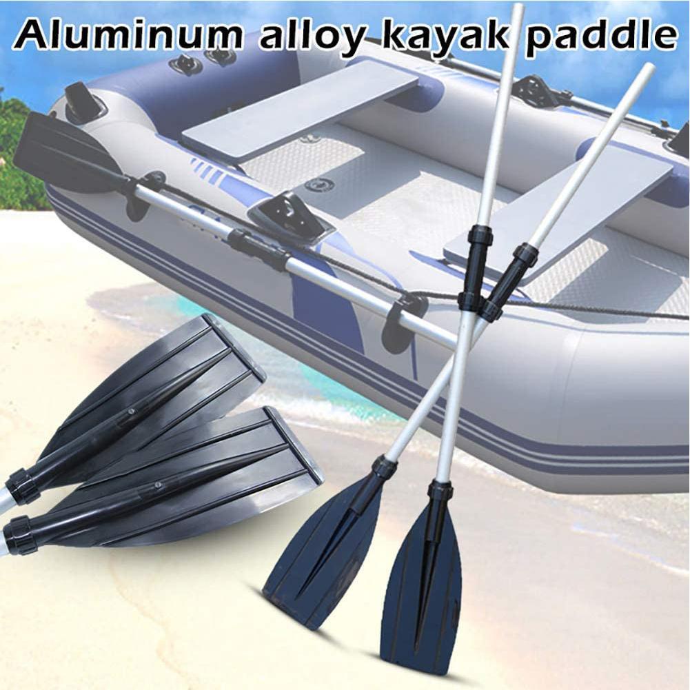 2pcs Detachable Aluminum Alloy Paddles Oars Inflatable Boat Kayak Canoe Raft 
