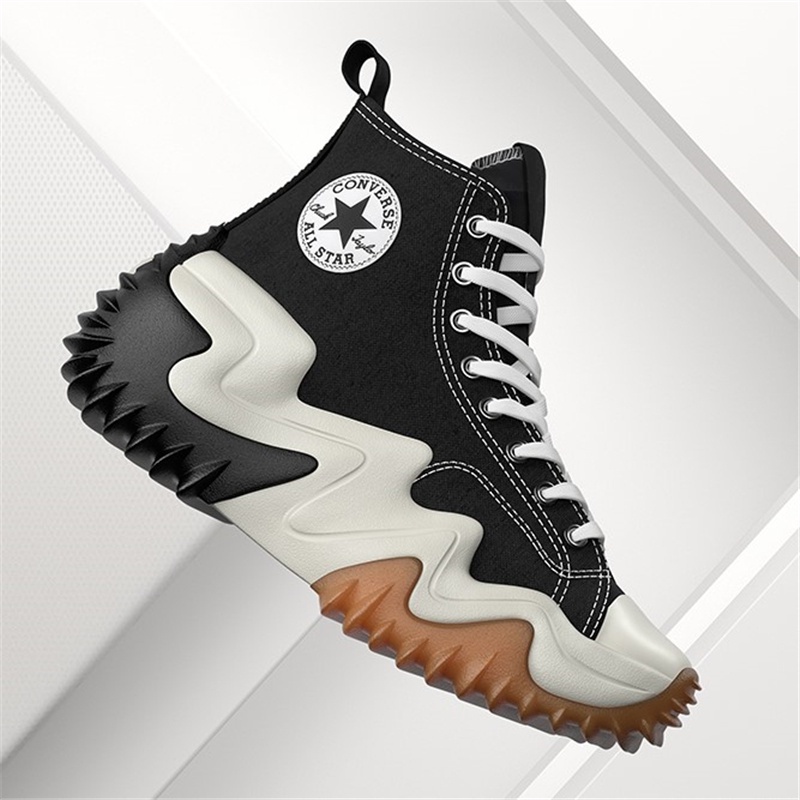 3 kolory Nowe Converse Run Star Motion Wave Pattern Czarno-białe ...