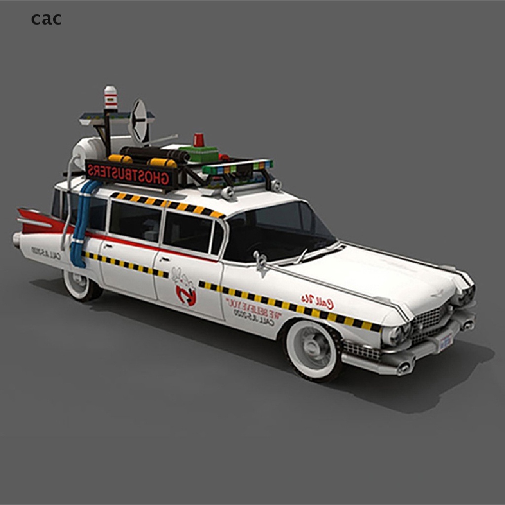 CAC Ghostbusters Ecto-1A hot wheels car model car Cadillac 3D Paper ...