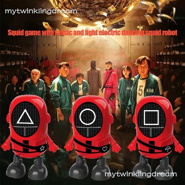 Squid Game Electric Dancing Zamaskowana lalka Zabawka dla dzieci Losowy