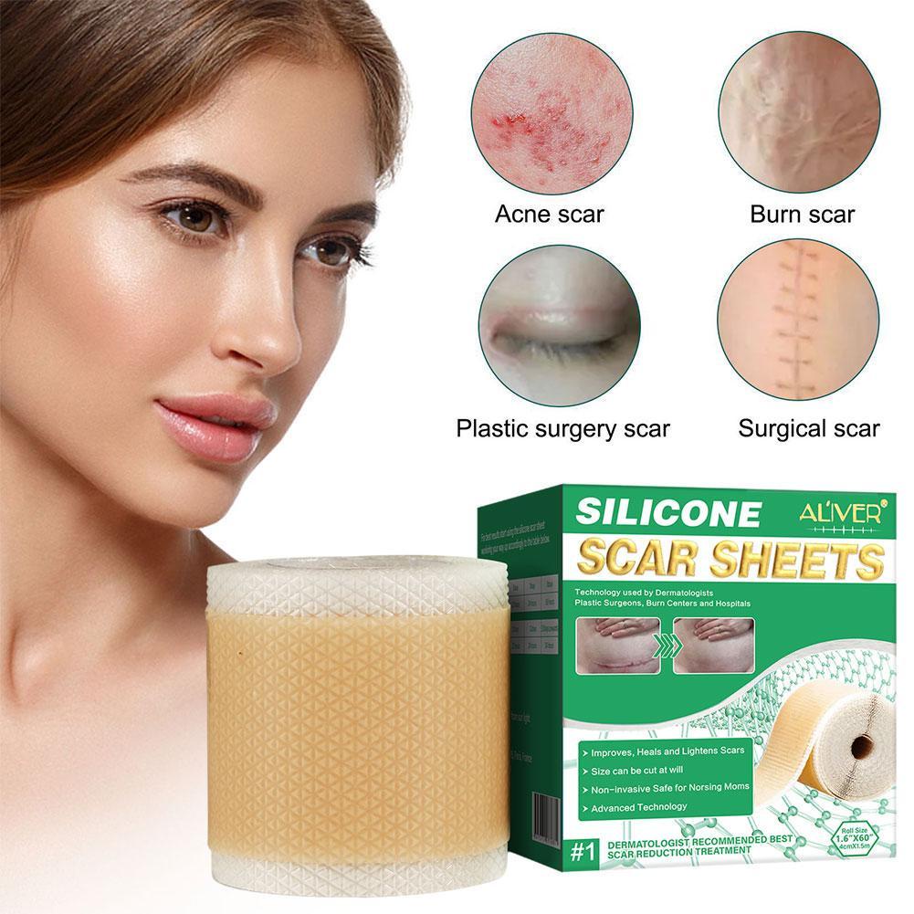 Roll Fade Scar Stickers Silicone Gel Tape Efficient Scar Removal Self