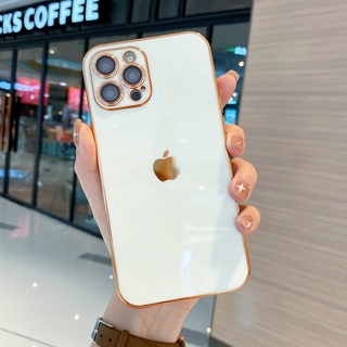 Classic Gold Plated Soft Case With Camera Protection Cover For Iphone 13 12 11 Pro Max Xs Max Xr X 8 7 Plus Protective Case Shopee Polska