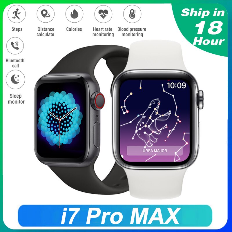 New I7 Pro MAX Smart Watch Bluetooth Sleep Monitoring Heart Rate IP67