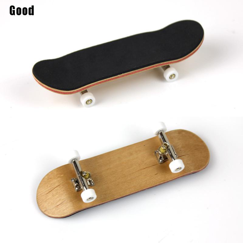 7E98 Creative Wooden Fingerboard Finger Skate Board Grit Box Tape Wood Colours 