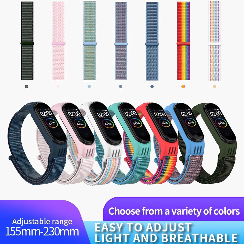 Pasek Nylonowy Xiaomi Mi Band Inteligentny Zegarek Wymienny Pasek