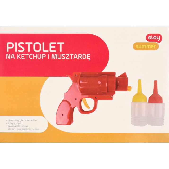 PISTOLET NA KETCHUP I MUSZTARDĘ / Ketchupowy Pistolet Eloy Summer Gift