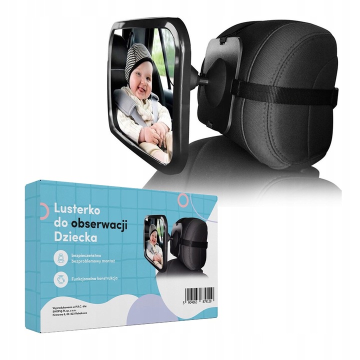 LUSTERKO DO OBSERWACJI DZIECKA W AUCIE SAMOCHODZIE 360 | Shopee Polska