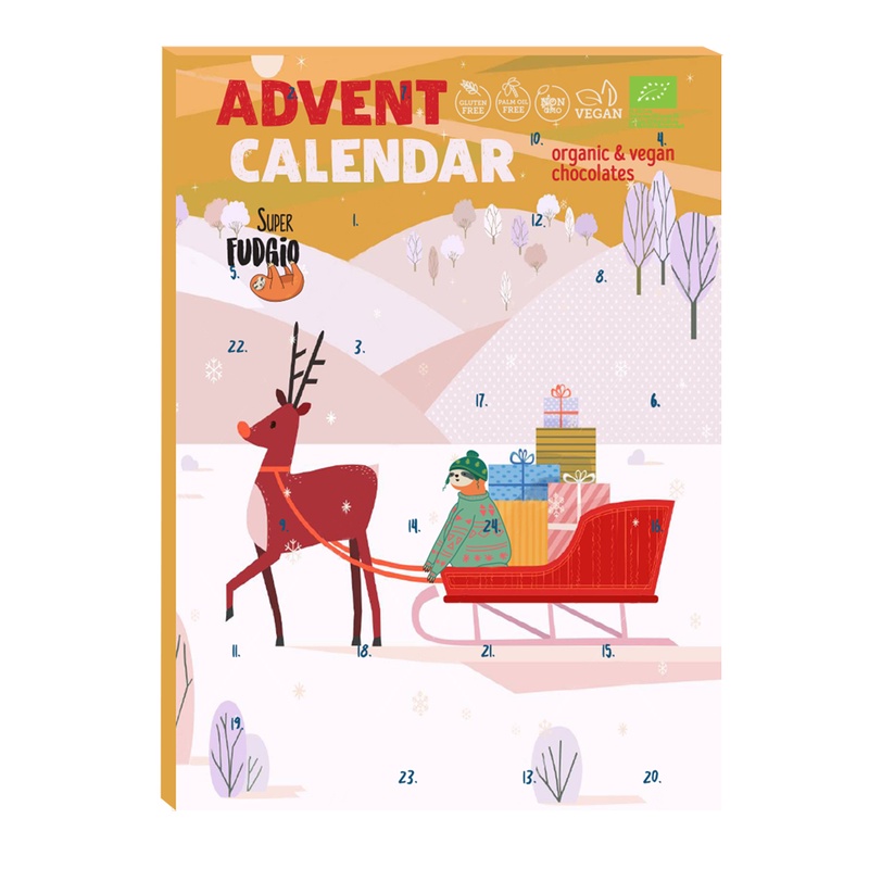 Kalendarz Adwentowy Z Czekoladkami 2019 Kalendarz adwentowy z czekoladkami Eko 100g | Shopee Polska