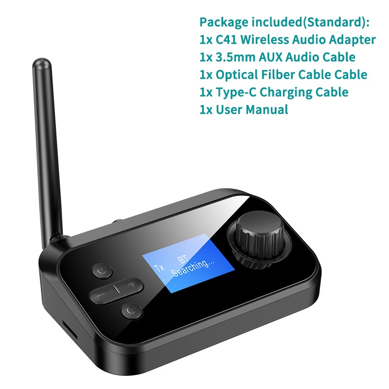 Wielofunkcyjny Nadajnik Audio Bluetooth Odbiornik 3.5mm AUX Optyczny