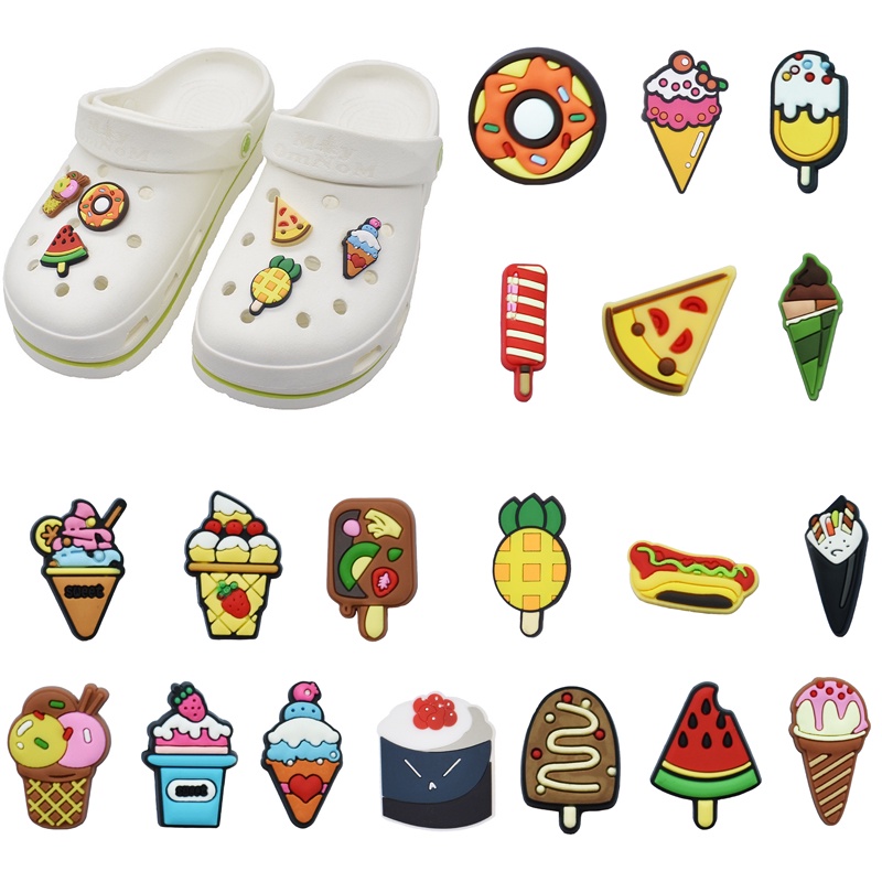 Crocs Jibbitz pizza Hole But Bcukle lody Dekoracje Charms Prezent dla