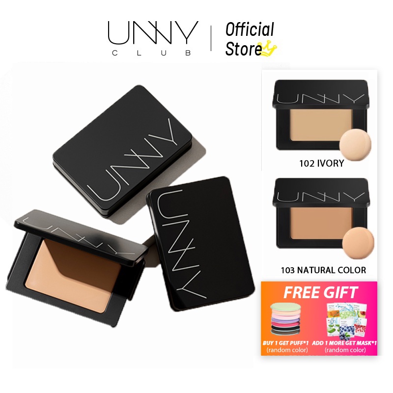 Unny Club Powder Foundation 24HR Podkład bez śladu Podkład do makijażu